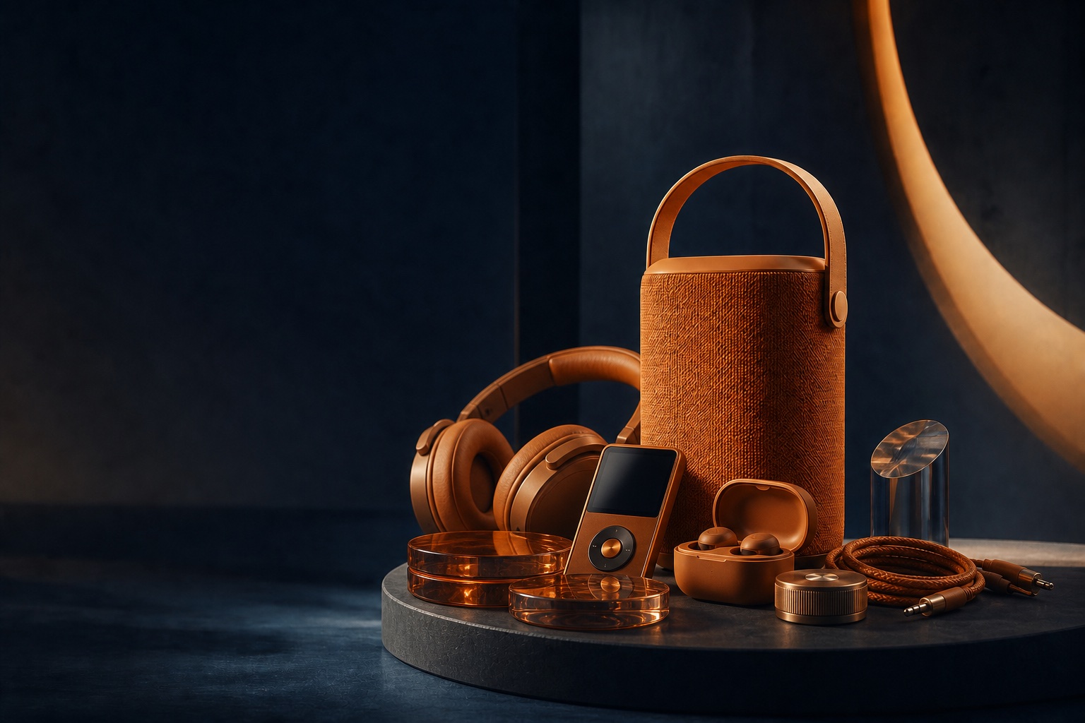 Cluttered Sonar 2 speaker campaign with competing audio accessories obscuring the hero product
